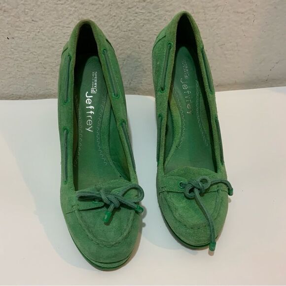 Sperry Top-Sider Jeffrey suede Green Wedges - Picture 7 of 11